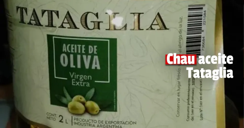 ANMAT dispuso la no comercialización del aceite Tataglia