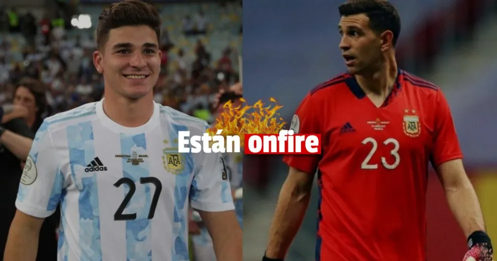 Video: el golazo de Julián Alvarez y la joyita de Dibu Martínez