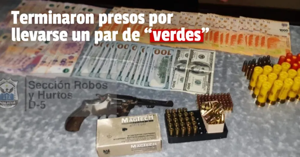 Una pareja detenida por entrar a una casa y robar dólares 