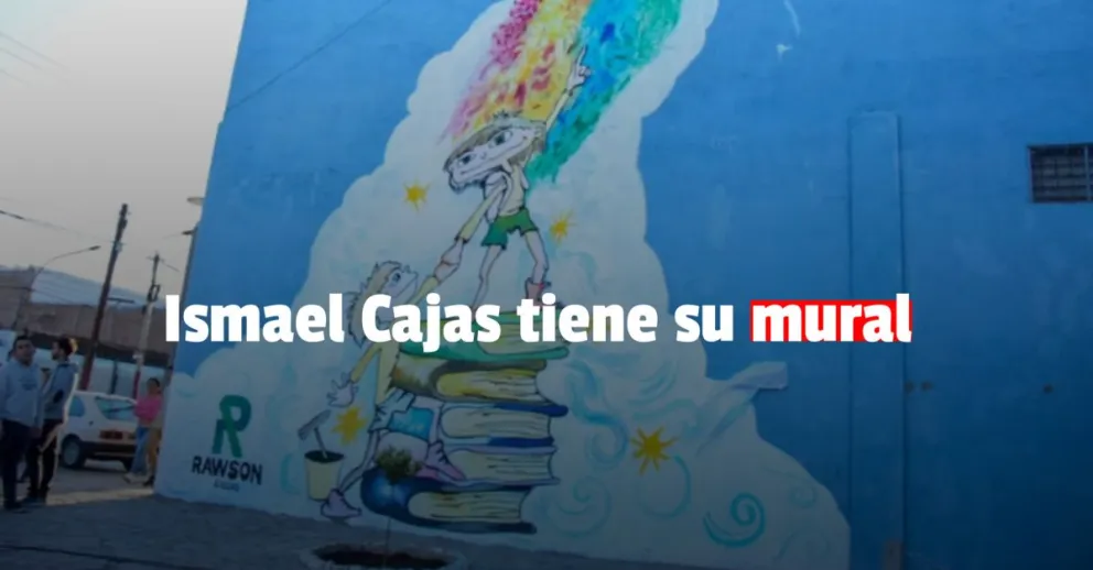 La Municipalidad de Rawson inauguró un mural para rendir homenaje a Ismael Elías Cajas 
