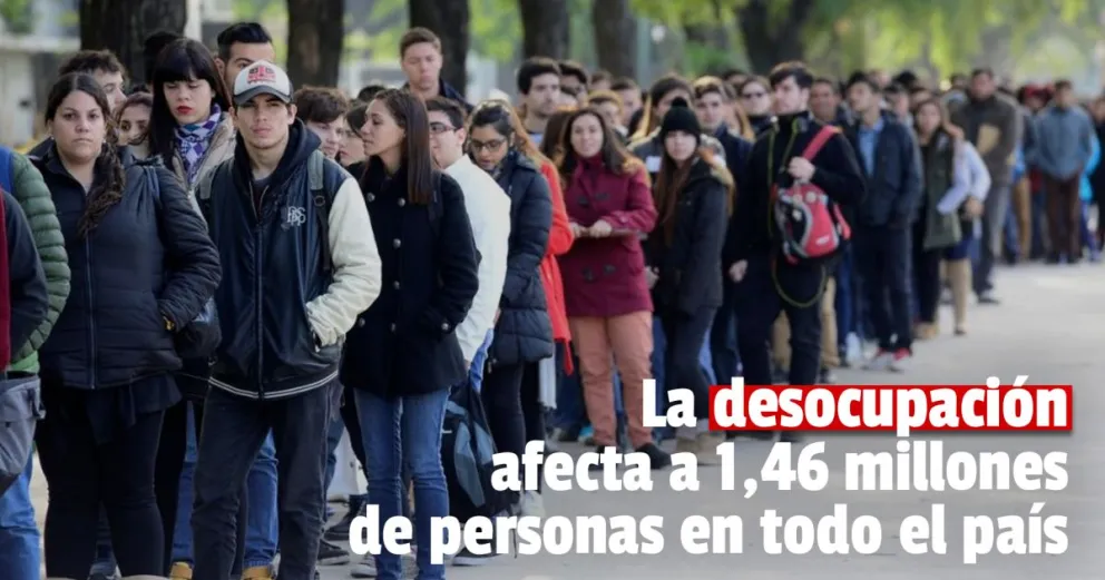 El desempleo bajó al 6,9% en el segundo trimestre y afectó a 1,46 millones de personas en todo el país