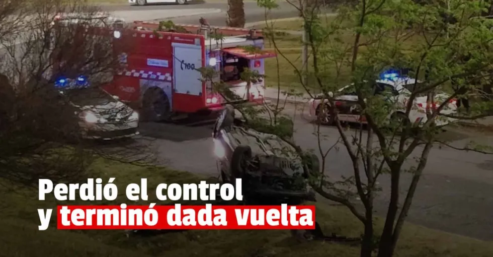 Una mujer volcó en Rawson y terminó hospitalizada 