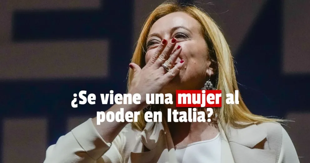 Italia está en pleno proceso electoral y Meloni lleva la delantera 
