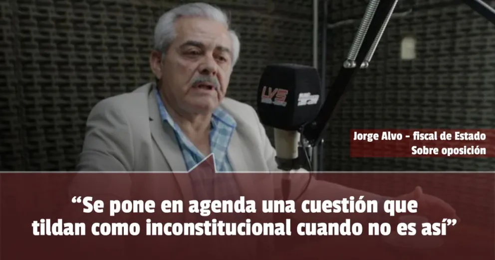 Para el fiscal Alvo la oposición pone en agenda algo que ya se resolvió en la Corte