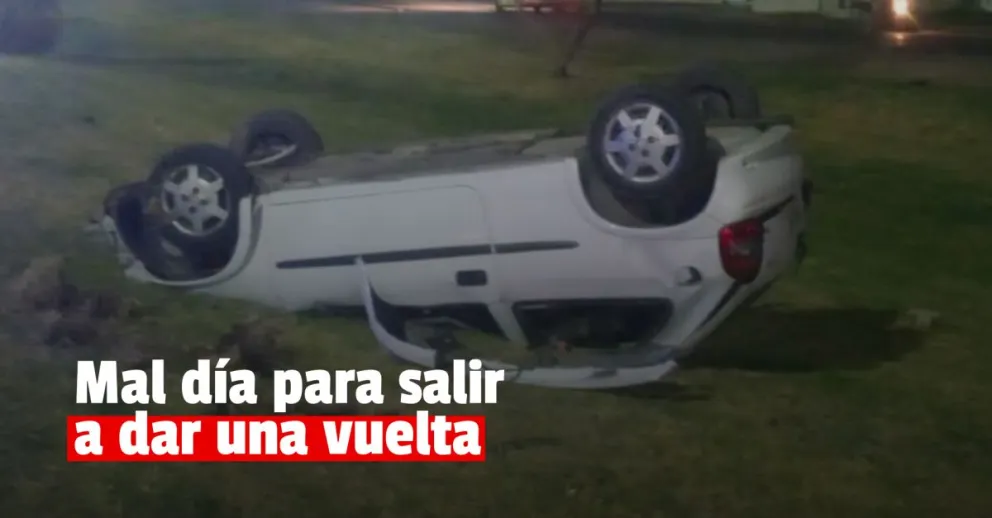 Otra vez una mujer se dio vuelta en un siniestro vial