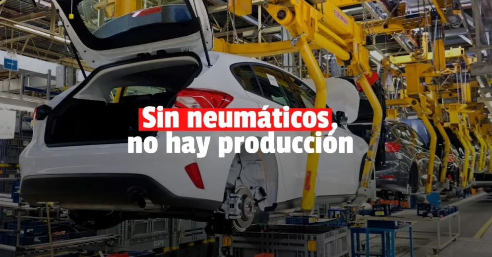 Una reconocida marca de autos frenó la producción por falta de neumáticos
