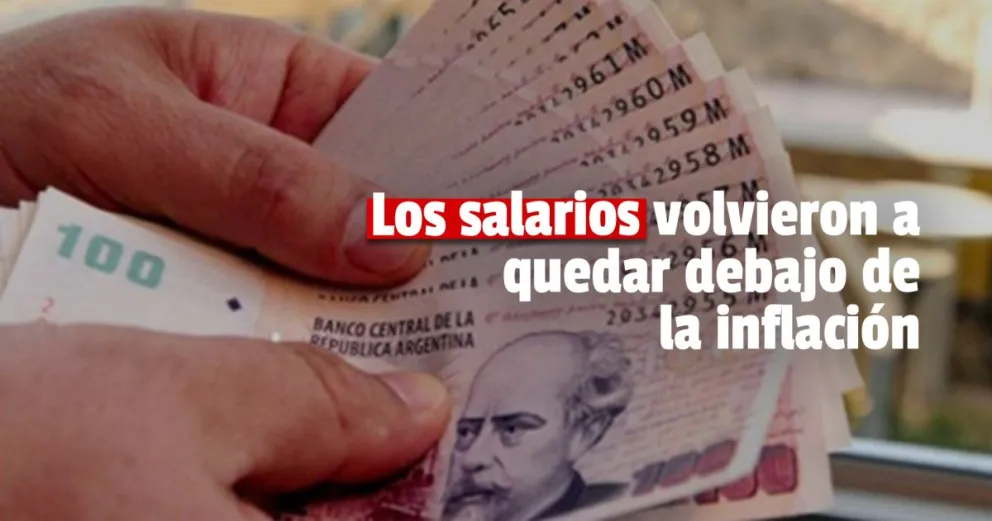 Los salarios subieron 5,5% en julio y volvieron a perder contra la inflación