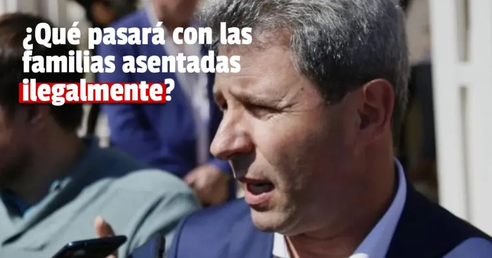 Las familias asentadas ilegalmente deben liberar el terreno 
