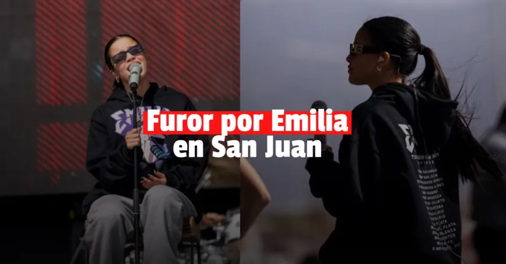 Una multitud copo el Bicentenario para ver a Emilia Mernes