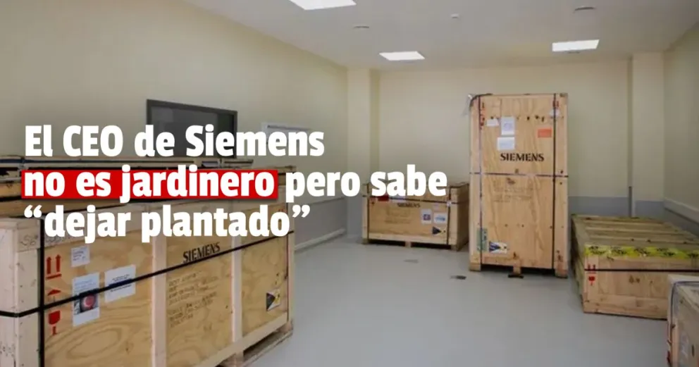 Tomógrafo fallado: el CEO de Siemens faltó a una reunión clave con el fiscal de Estado 