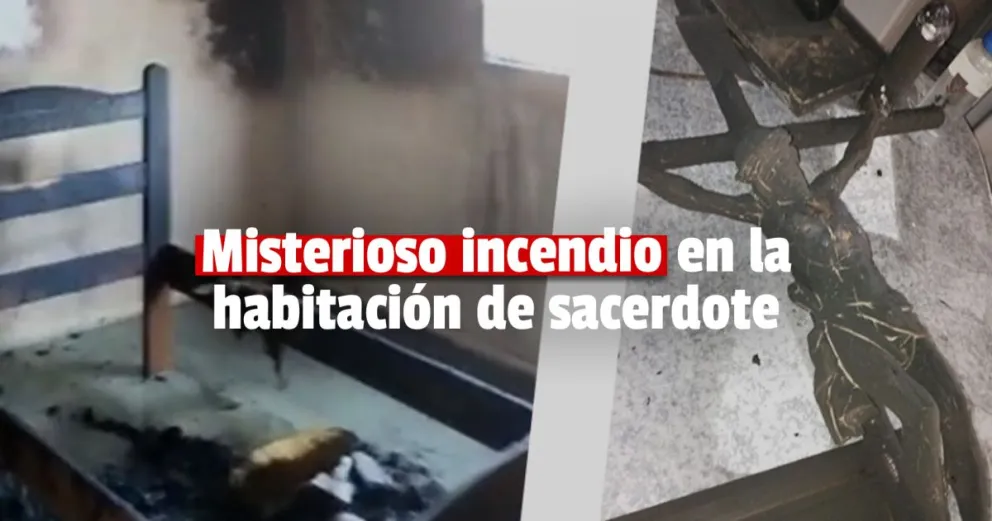 Se incendió la habitación del Padre Rómulo Cámpora en Sarmiento 