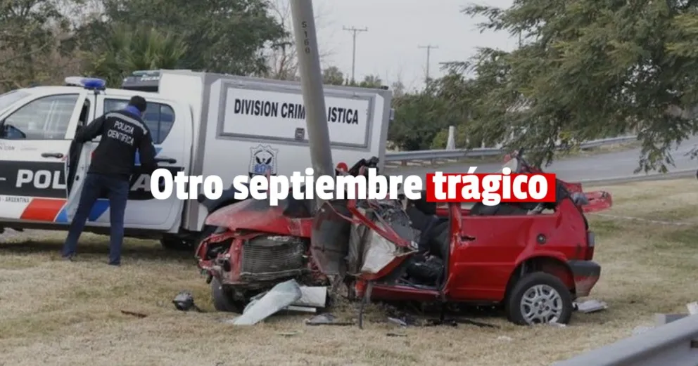 Los siniestros viales fatales en septiembre aumentaron un 14% respecto del 2021