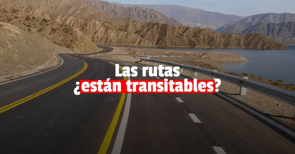 Ante el pronóstico de lluvia ¿Cómo están las rutas?
