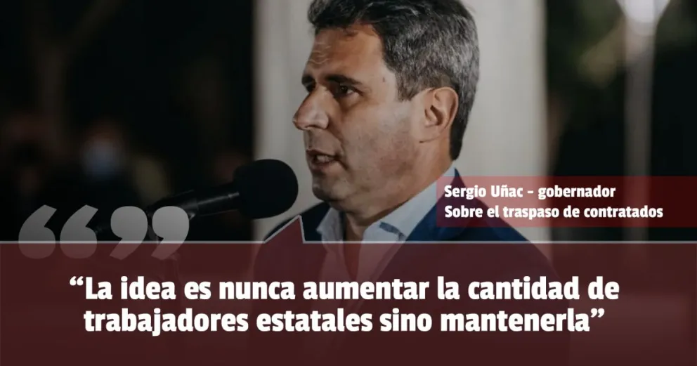 Uñac: "necesitamos reestructurar áreas que se van quedando sin trabajadores"