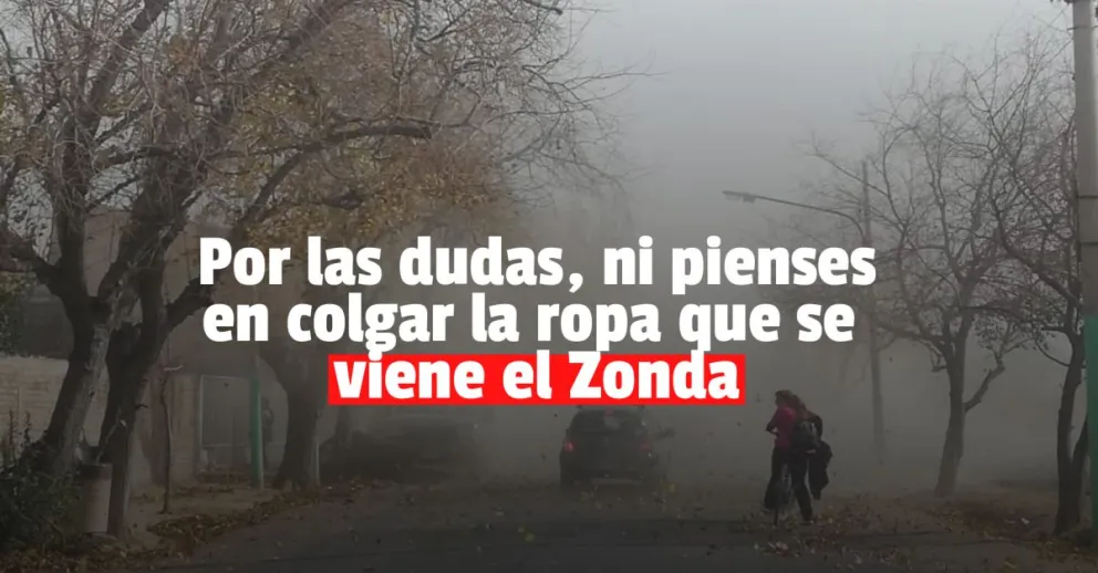 Emiten alerta por fuerte viento Zonda 