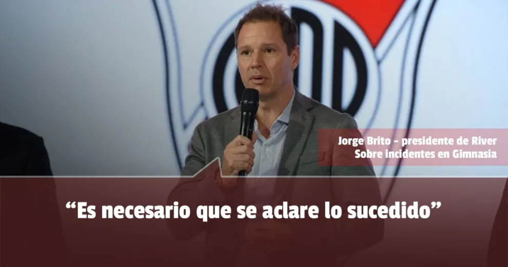 Incidentes en Gimnasia: el presidente de River pidió que se investigue y se dé con los responsables 