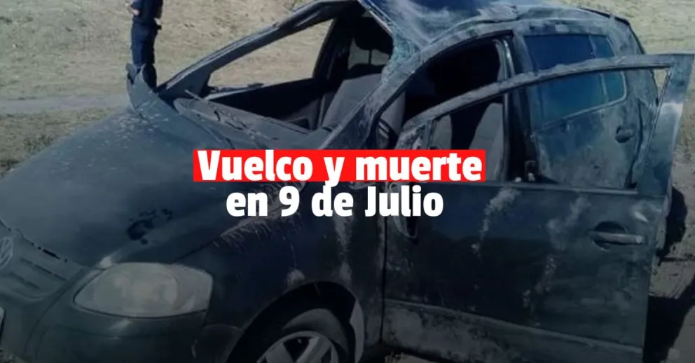 Un  joven murió tras volcar con su auto en 9 de Julio 