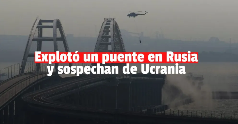 Guerra ruso-ucraniana: Explotó el puente de Crimea