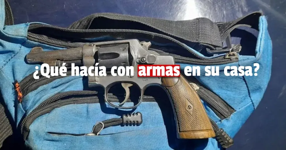 Un hombre fue detenido por tener armas de fuego en su casa 