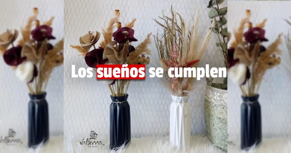 Una sanjuanina logró cumplir el sueño de tener su floristería propia y es “Valterra Tienda Botánica”