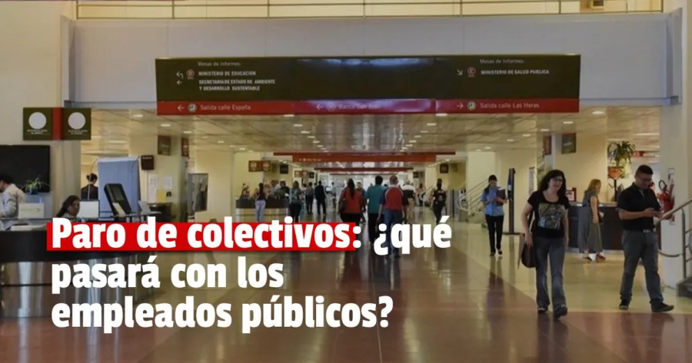 Ante el paro de colectivos, se justificará la inasistencia de los empleados públicos 