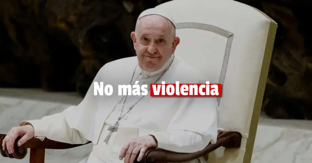 El papa Francisco pidió orar para terminar con la violencia en Ucrania 