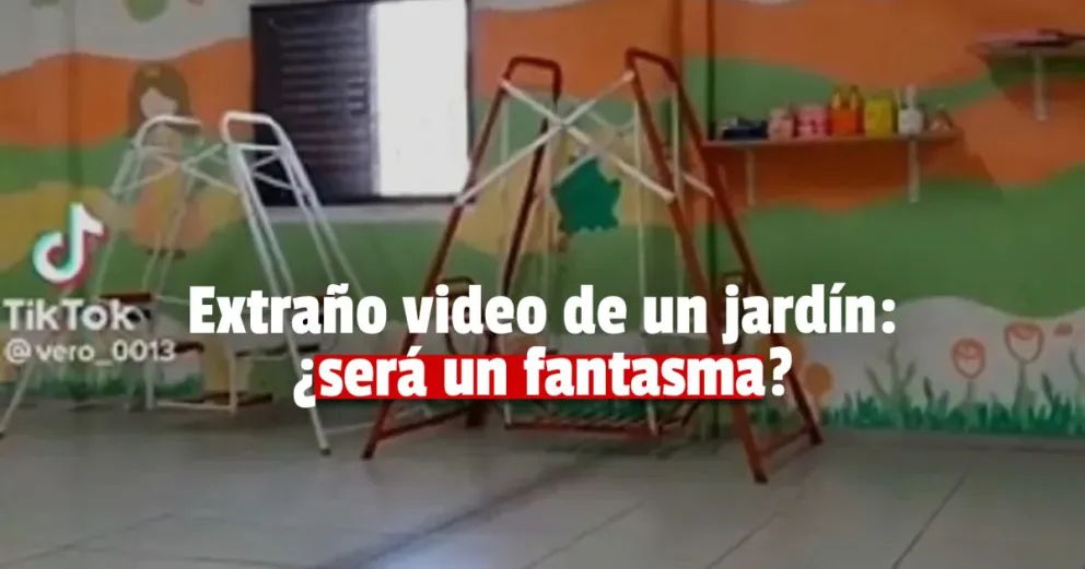 Maestras de jardín filmaron un video en el que se mueve una hamaca sola 