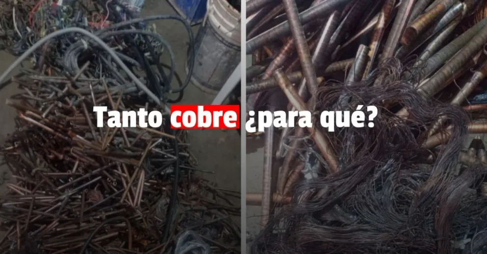 La justicia clausuró una chacarita por tener cobre de dudosa procedencia 