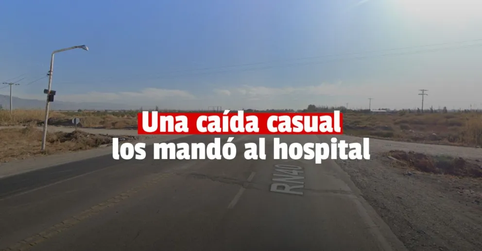 Perdieron el control de la moto y terminaron con varias heridas
