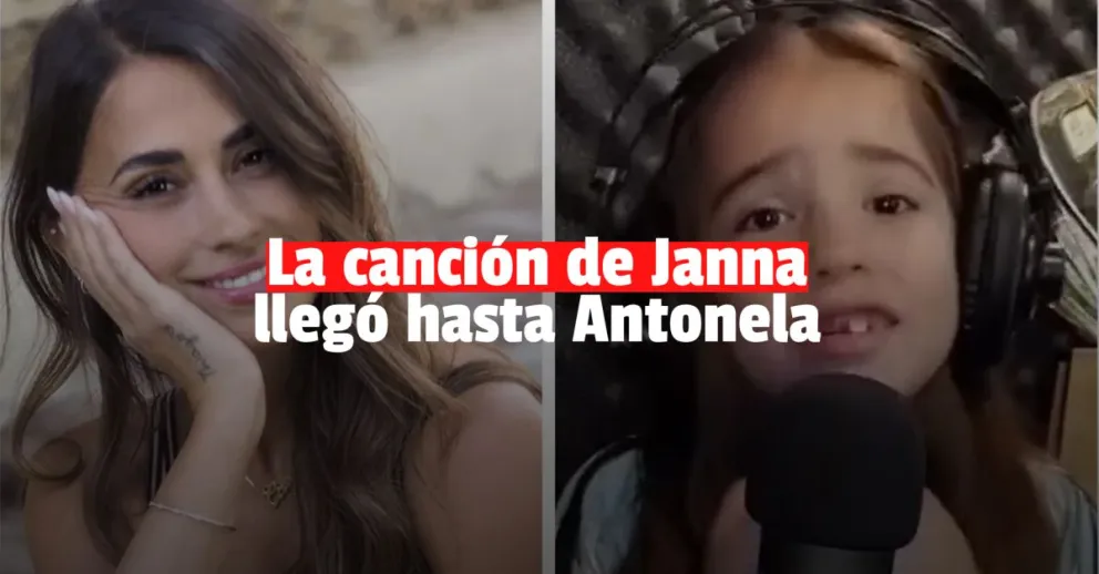 Antonela Rocuzzo y una tierna reacción con la nena sanjuanina que le canta a Messi