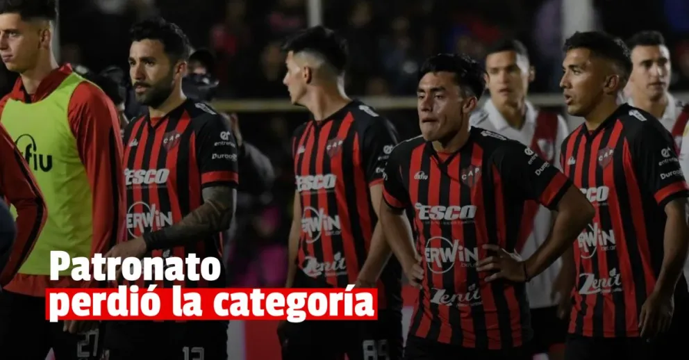 Patronato descendió a la Primera Naciona y Arsenal se salvó del mismo destino