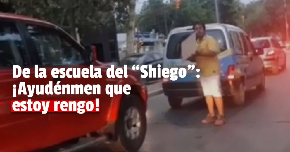 Escrachan a un sanjuanino por "hacerse el rengo" para pedir limosna