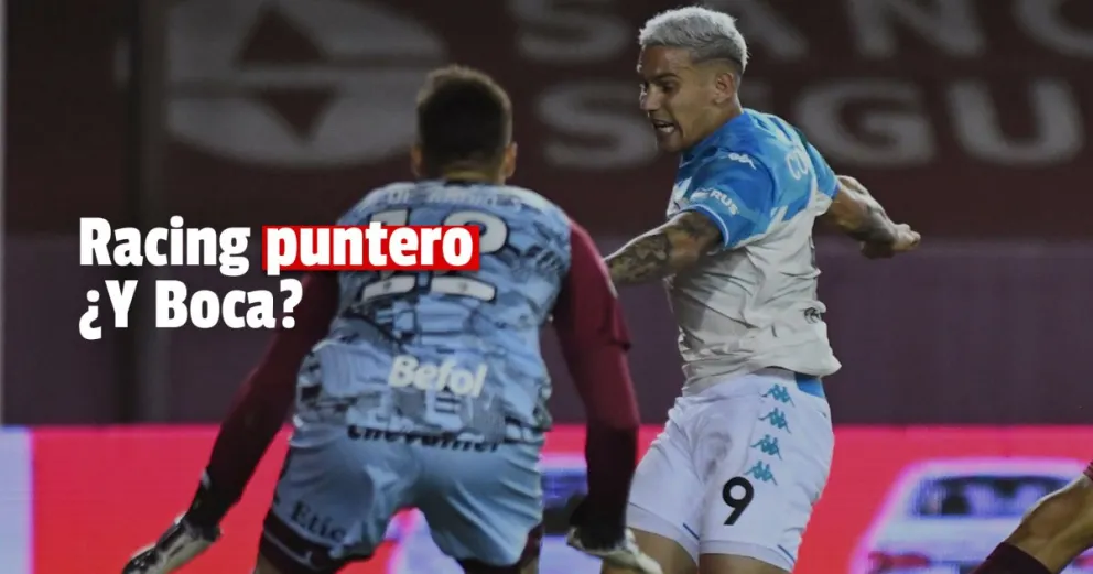 Racing le ganó a Lanús y desplazó a Boca de la punta de la Liga Profesional