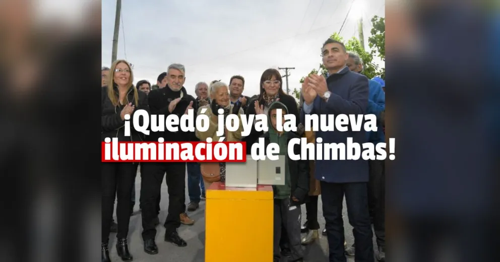 Chimbas cambió la luminaria de tres barrios para mayor ahorro energético