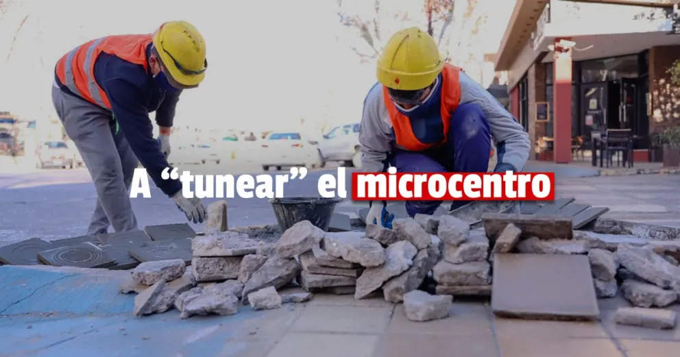 La refacción integral del microcentro avanza a paso firme 