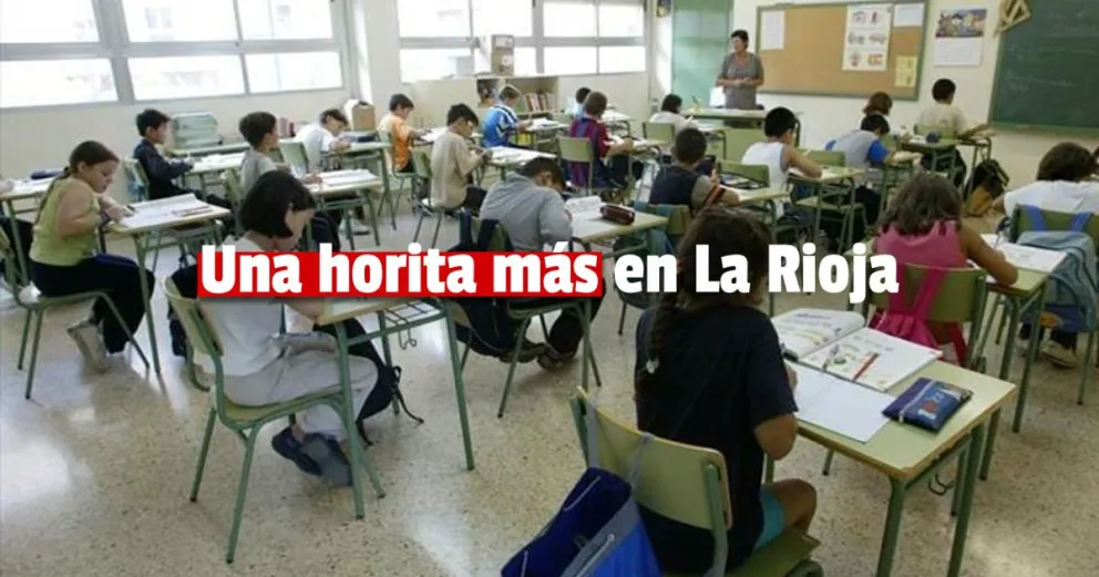 Una hora más de clases en la provincia La Rioja