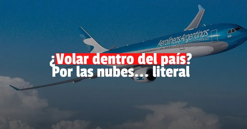 Aerolíneas Argentinas aumentó 8% el precio de los vuelos interno