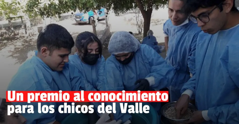 Alumnos de Valle Fértil ganaron un millón de pesos para un interesante proyecto