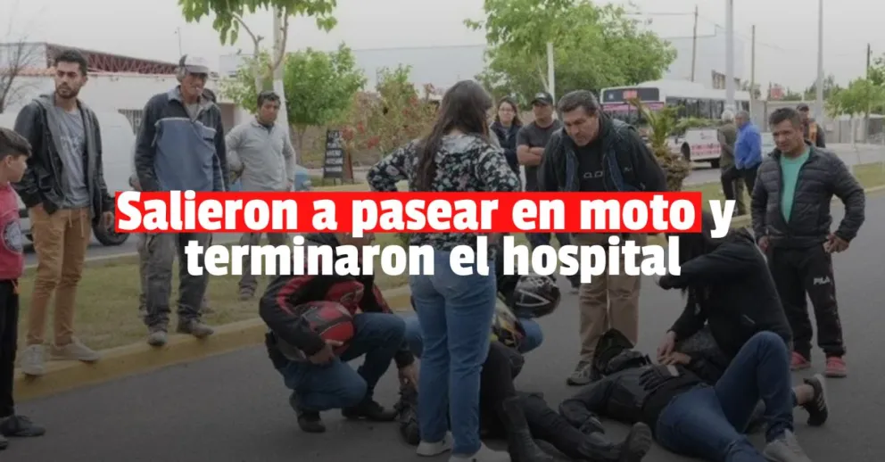Una pareja que vino a San Juan a ver el Superbike chocó en Rivadavia 
