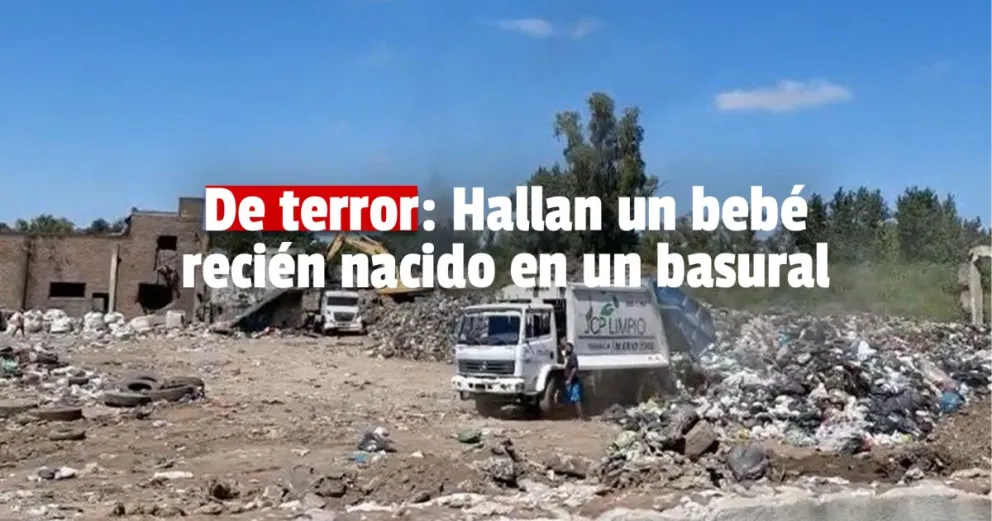 Hallaron un bebé recién nacido en un basural de José C. Paz