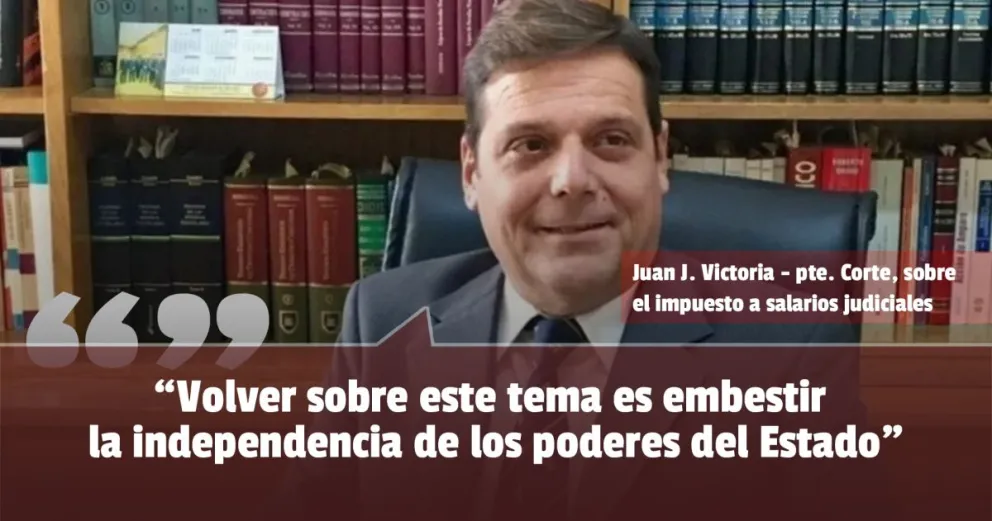 El presidente de la Corte, contra el proyecto para que funcionarios judiciales paguen Ganancias