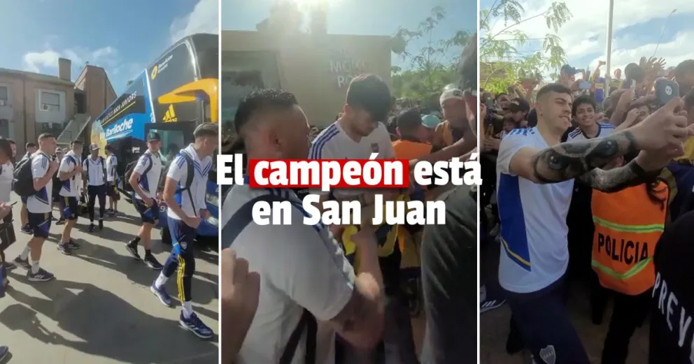 Videos: así llegó Boca a San Juan 