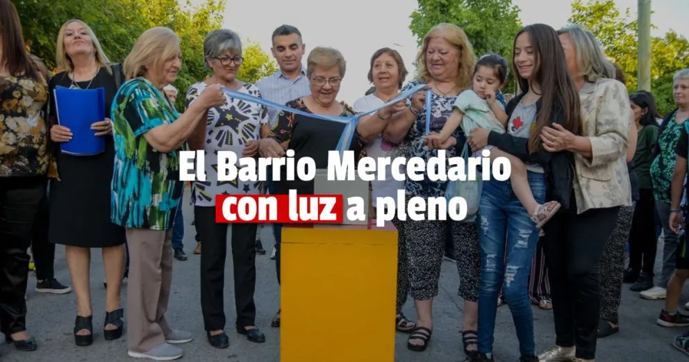 El Barrio Mercedario estrenó luces nuevas 
