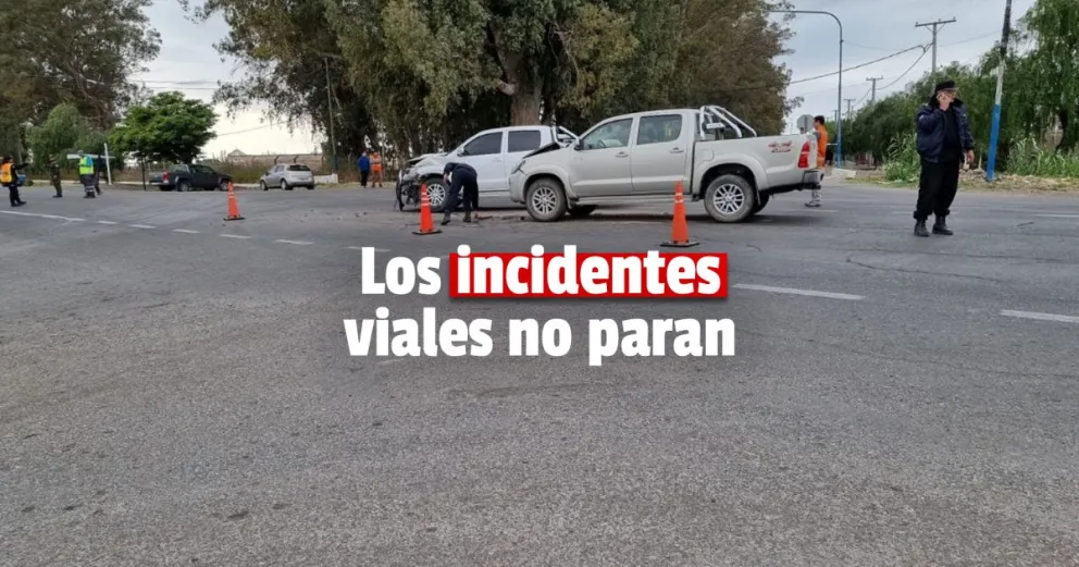 9 de Julio: impacto vial entre dos camionetas