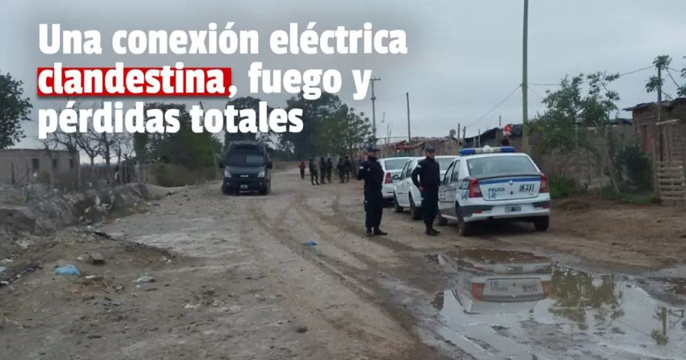 Santa Lucía: se incendiaron dos viviendas, las pérdidas son totales 