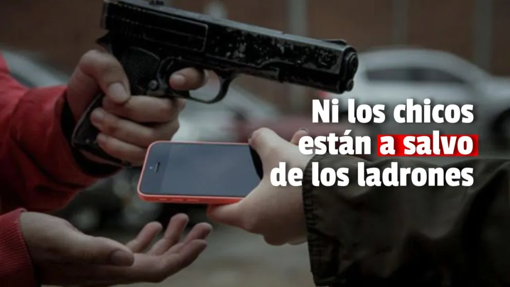 Apuntó con una arma a un nene de 11 años y le robó un celular