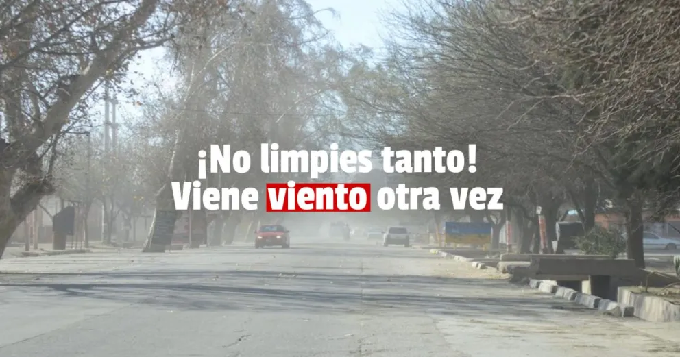 Alerta por la llegada de viento sur