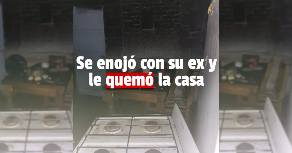 Una mujer denunció que su expareja le prendió fuego la casa 