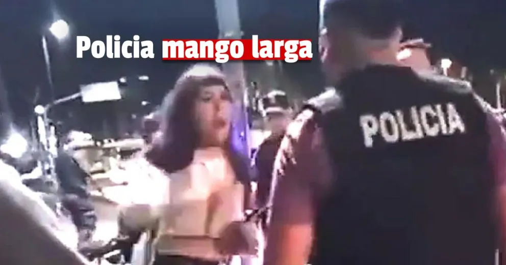 Un policía golpeó a una mujer en un control de tránsito