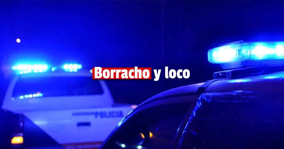Chocó, agredió al personal policial, rompió el patrullero y fue detenido 